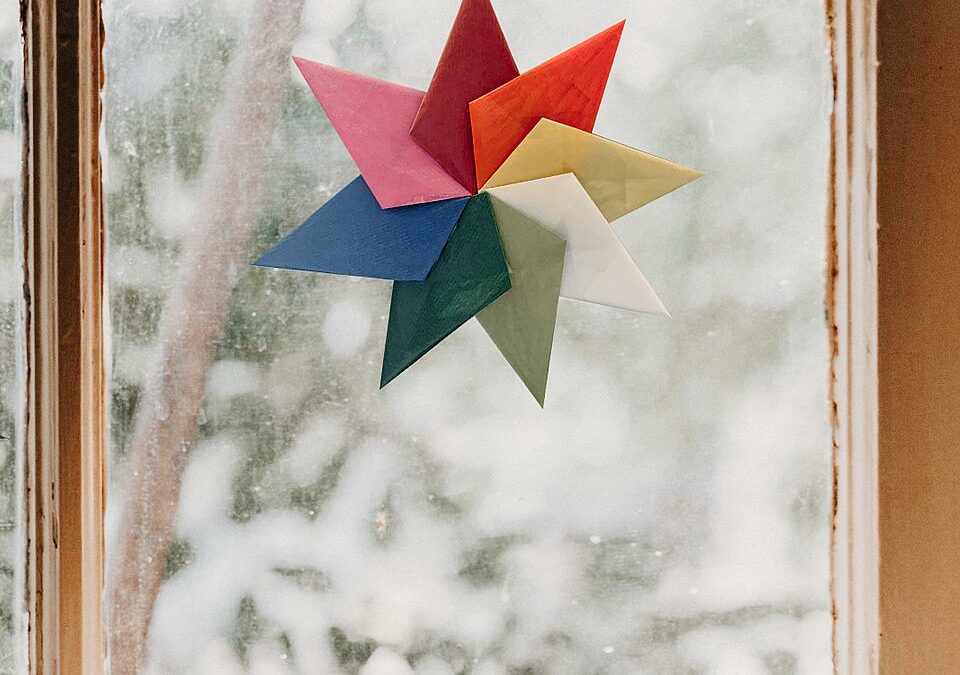 Bunter Weihnachtsstern